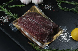 Говядина стейк Бавет (Media Luna de Vacio) с/м в/у 9+ (Black Wagyu). (Аргентина)